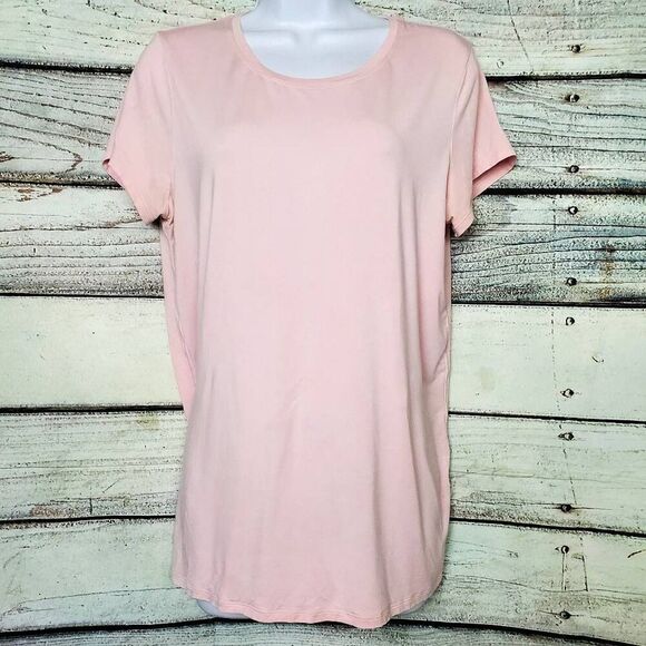 Lululemon Women’s Back Split Tie Hem Tee Light Pink Size 6 - Picture 1 of 8